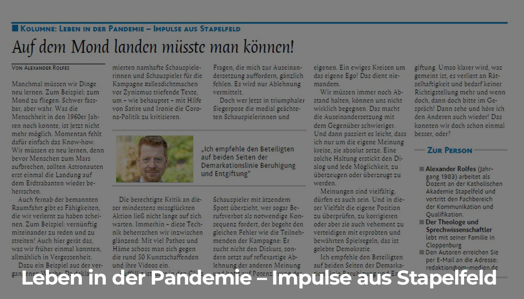 Thumbnail Website Leben in der Pandemie Auf dem Mond landen müsste man 05 21