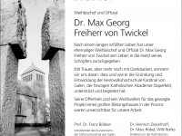 Wir trauern um Offizial und Weihbischof Max Georg