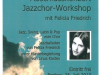 Abschlusskonzert des Jazzchor-Workshops mit Felicia Friedrich