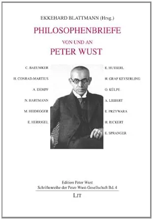 Cover des Werkes „Philosophenbriefe von und an Peter Wust“